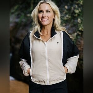 ZYIA Active Color Block Light Jacket  Size: XL.